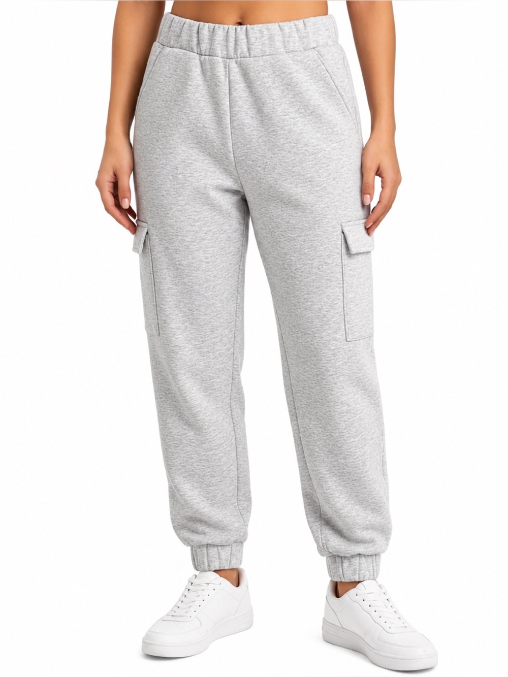 Express Cargo Joggers In Light Grey - Women’s S